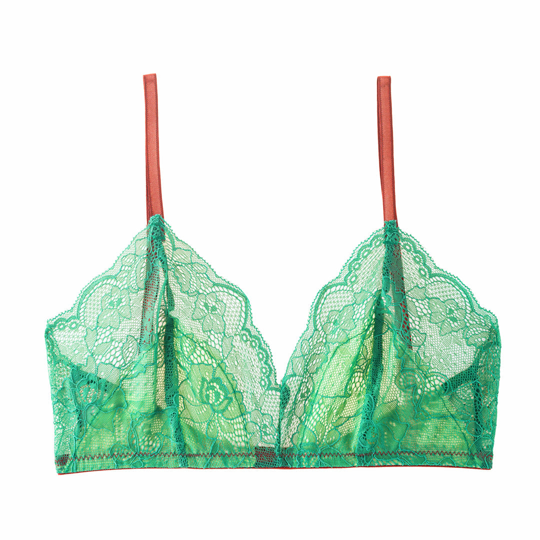 hunter green bralette